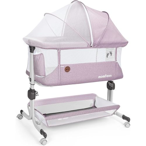 Momfann Bassinet Bedside Sleeper – Adjustable Baby Crib for Newborns