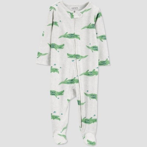 Carter's Just One You®️ Baby Boys' Gators Sleep N' Play - Gray/Green 6M