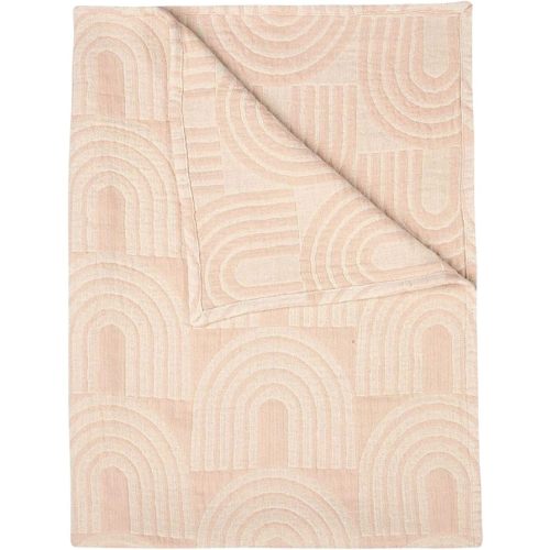 Crane Baby Blanket, Soft Cotton Jacquard Nursery and Stroller Blanket for Boys and Girls, Rainbow, 30” x 40”