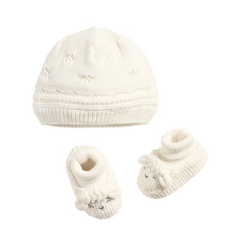 Sheep Organic Hat & Bootie Set