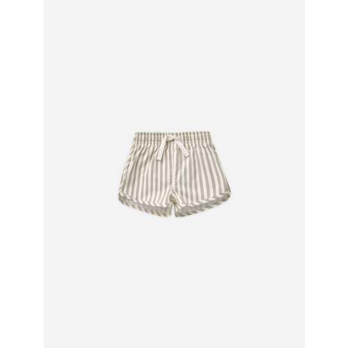 Boys Swim Short || Ash Stripe