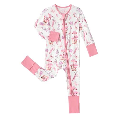 SUZEL Viscose from Bamboo Pajamas Baby Footless Romper - Baby Infant Boys Girls One Piece Jumpsuits