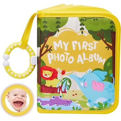 Lilian&Gema Baby's My First Photo Album – Soft Photo Album for Baby with Adorable Design, Holds 4x6 Pictures, Perfect Baby Photo Albums for Newborn, Toddler & Kids
