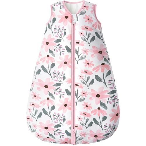 Yoofoss Baby Sleep Sack 0-6 Months, TOG 2.5 Baby Wearable Blanket with 2-Way Zipper, 100% Cotton Fabric Winter Newborn Sleeping sack, Warm Soft Comfy(Small)