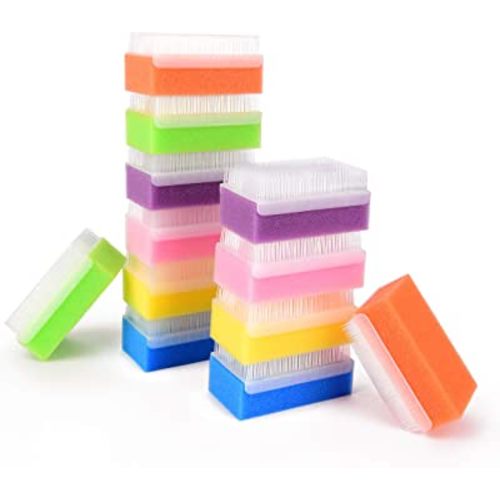Special Supplies (12 Pack) Baby Bath Sponges Soft Foam Scrubber with Cradle Cap Bristle Brush - Body, Hair, and Scalp Cleaning - Gentle on Infant, Toddler Sensitive Skin - Great Sensory Feel