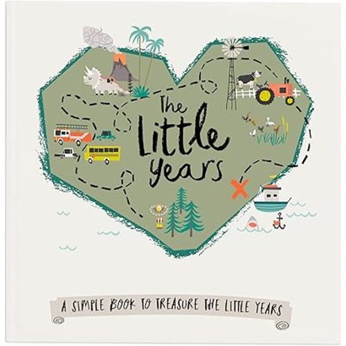 Lucy Darling Baby Journal - Stylish, Eco-Friendly 106 Pages for Recording Precious Milestones, Just Add Photos and Writing