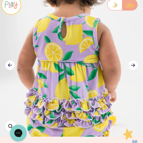 Lavender Sunny Citrus Bubble Romper – Little Sleepies