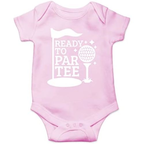 AW Fashions Ready to Par Tee Baby Bodysuit Funny Adorable Unisex Boys Girls Infant Romper Cute Clothing