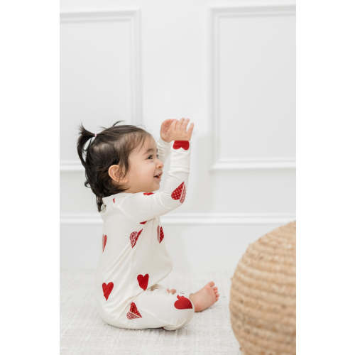 Kufiya Hearts Zip Romper