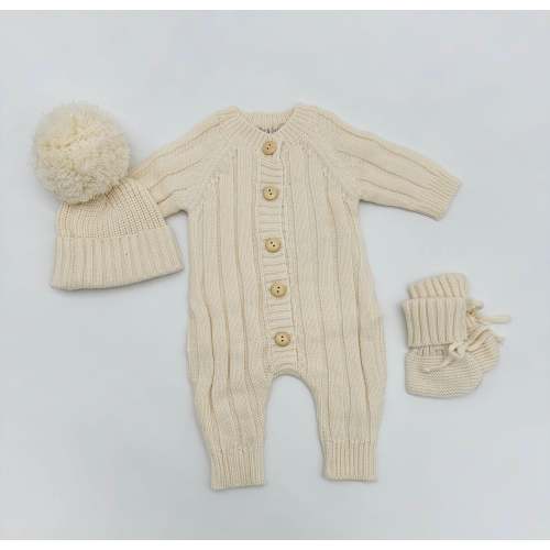 Milo Jumpsuit 3pc Set – Olive and Cradle