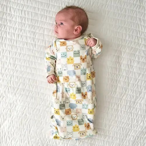 Check Mates Infant Gown - Little Sleepies
