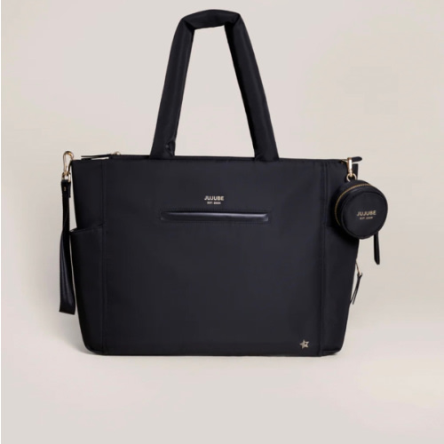 JuJuBe Signature Large Utility-Strap Tote Diaper Bag - Black