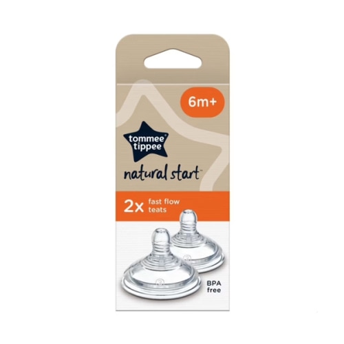 2 Pack Tommee Tippee Fast Flow Teats