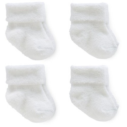 Carter's Just One You® Baby 4pk Chenille Socks - White 3-12m