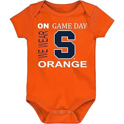 Syracuse Orange Collagiate Licensed On Game Day Baby Bodysuit