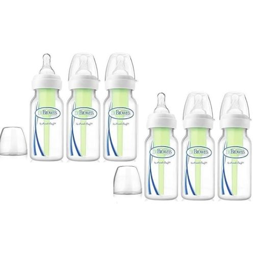 Dr. Brown's Bottles 6 Count (4 Oz), Option Bottles Can Be Used with or Without the Vent - 4.0 ounces