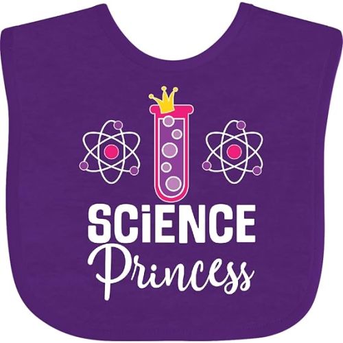 inktastic Scientist Girls Science Princess Baby Bib
