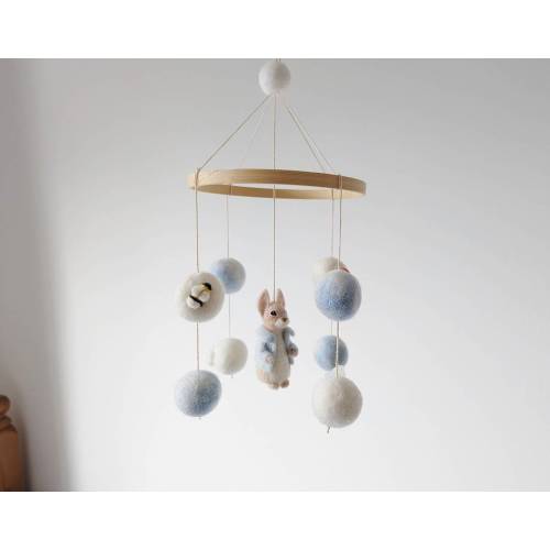 Peter Rabbit Baby Mobile | Needle Felted