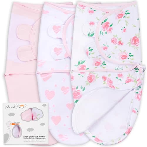 Mama Cheetah Baby Swaddle Sack, Organic Swaddle Blanket, Newborn Swaddle Sleep Sacks, Adjustable Infant Swaddle Wrap, Easy Swaddles