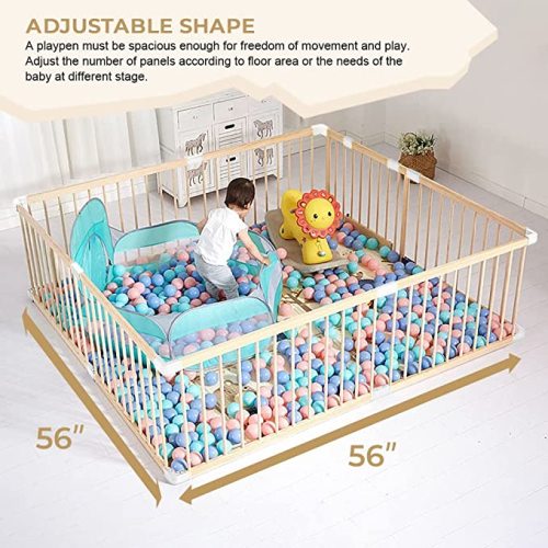 Baby Gate Playpen Baby Fence for Babies and Toddlers Baby Play Yards for Play Area (Large)