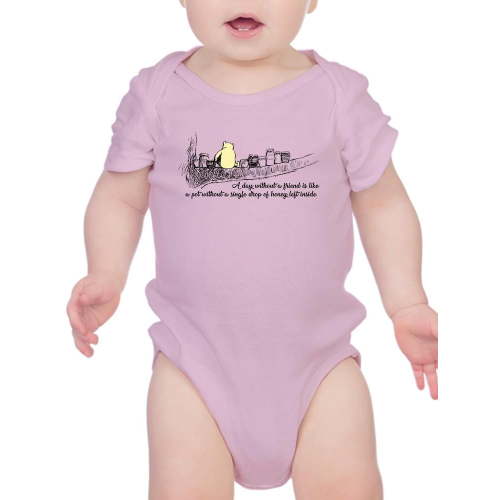 Pooh Bear Friend Quote Bodysuit Infant -Smartprints Designs, 24 Months