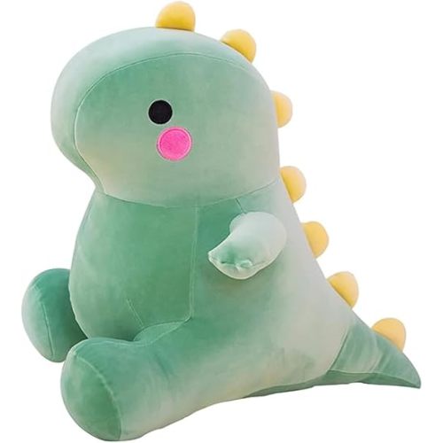 DUANMUL Cute Fat Dinosaur Plush Toys, Soft Stuffed Animals Toys Dolls, Dino Plushies, Cute Birthday Gifts for Kids Girls Boys (Green,8in)