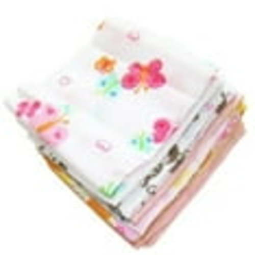 8Pcs Cute Baby Boy Girl Cotton Cartoon Bibs Toddler Saliva Towel Burp Cloth