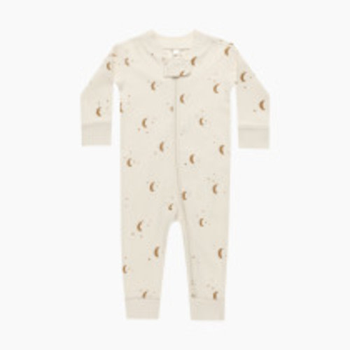 Quincy Mae Zip Long Sleeve Sleeper - Natural, 12-18 M