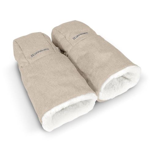 UPPAbaby CozyHandmuff/Easily Attaches to Stroller Handlebars/Ultra-Plush, Weather-Proof Hand Protection/Declan (Oat Mélange)