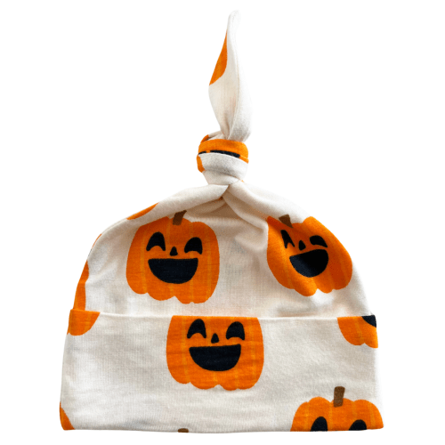 Knot Beanie, Jack-O-Lantern