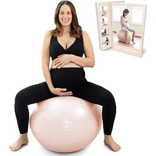 BABYGO®  Birthing Ball for Pregnancy & Labor + Our Award Winning Book - Exercise, Birth & Recovery Plan, 5X Stronger Than a Yoga Ball with Eco Friendly Material : Sports & Outdoors