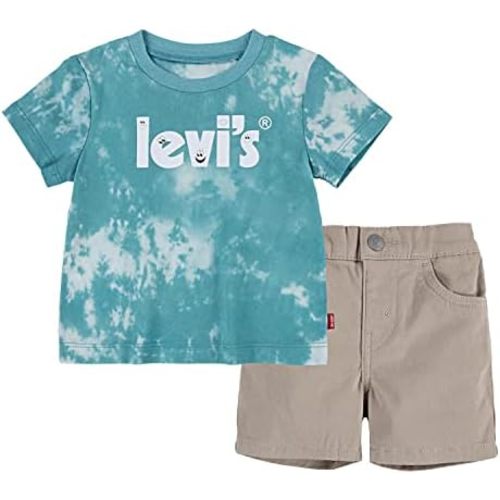 Levi's boys And Baby Graphic T-shirt and Shorts 2-piece Outfit Set