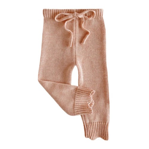 Blossom & Pear Mini Knit Pants - Pink Lemonade