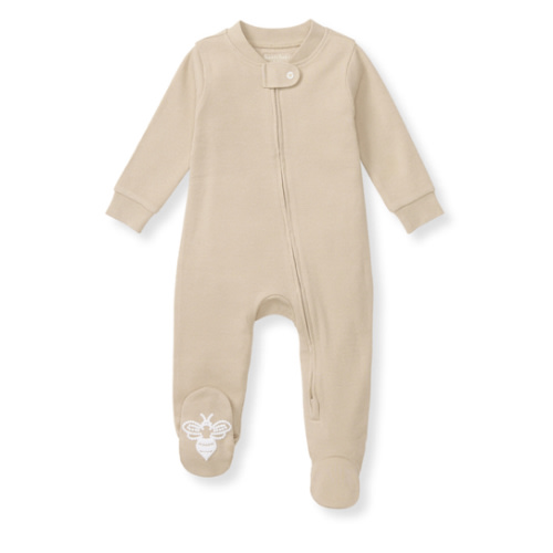Solid Rib Organic Cotton Sleep And Play hummus