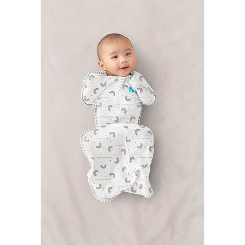 Love to Dream Swaddle UP, Baby Sleep Sack, Self-Soothing Swaddles for Newborns, Get Longer Sleep, Snug Fit Helps Calm Startle Reflex, 8-13lb, Rainbow Dream