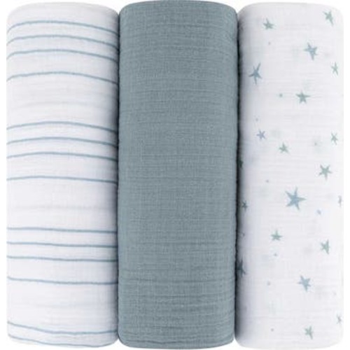 Cotton Muslin Swaddle Blanket 3 Pack