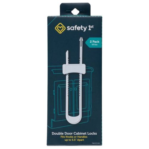 Safety 1st Double Door Baby-proofing Cabinet Lock - 2pk - White