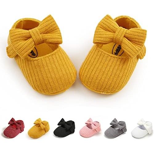 Baby Shoes Mary Jane Flats Non Slip Soft Sole Infant Toddler Sneakers First Walkers Party Christmas Dress Shoes