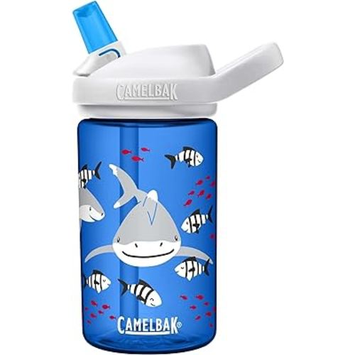 CamelBak Eddy+ 14oz Kids Water Bottle with Tritan Renew – Straw Top, Leak-Proof When Closed