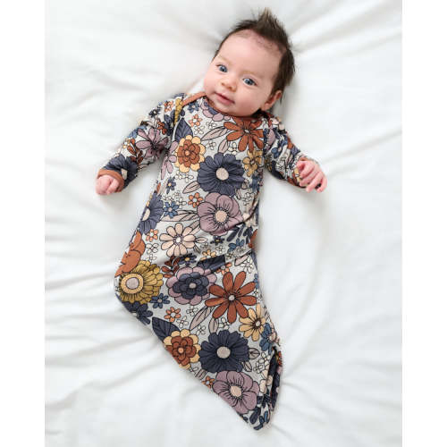 Wildwood Floral Infant Gown | Little Sleepies