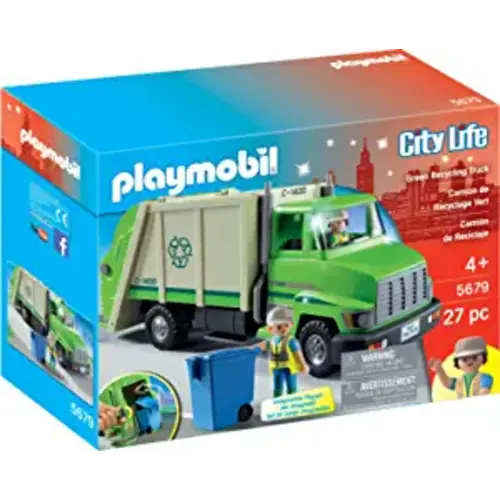 Playmobil Green Recycling Truck Playset