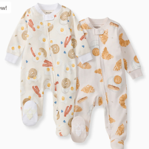 Eggs & Coffee Organic Sleep & Play 2 Pack – Burt's Bees Baby