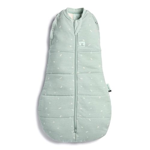 ergoPouch Cocoon Swaddle Sack 0.2 TOG - Baby Sleep Sack, Gentle Snug Fit Helps Calm Startle Reflex, Ideal for Arms In/Out Sleeping, Soft Breathable Fabric for Better Sleep (0 Months, Sage)