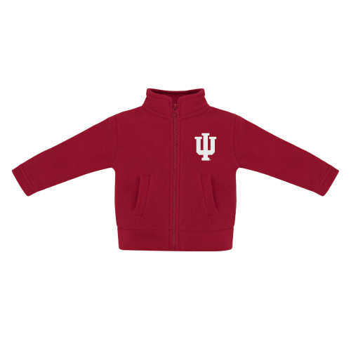 Indiana Hoosiers Polar Fleece Zipper Jacket | College Baby