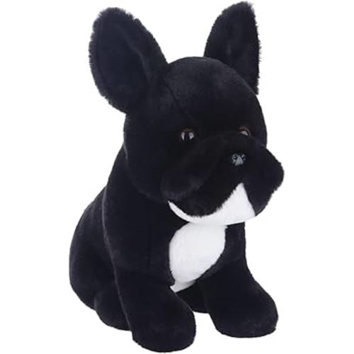 Apricot Lamb Toys Plush Balck and White French Bulldog Puppy Dog Stuffed Animal Soft Cuddly Perfect for Kids 9.1 Inches