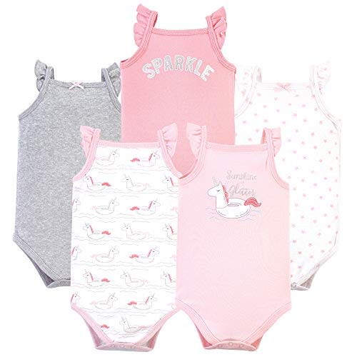 Hudson Baby Unisex Baby Cotton Sleeveless Bodysuits
