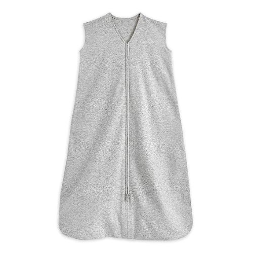 HALO SleepSack, 100% Cotton Wearable Blanket, Swaddle Transition Sleeping Bag, TOG 0.5, Heather Gray, Size Medium, 6-12 Months