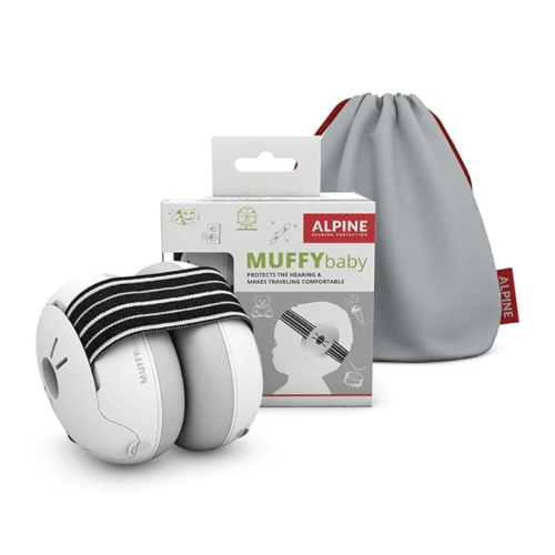 Alpine Muffy Baby Ear Protection for Babies and Toddlers up to 36 Months - CE & ANSI Certified - Noise Reduction Earmuffs - Comfortable Baby Headphones Against Hearing Damage & Improves Sleep