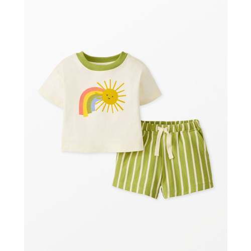 Baby Relaxed Fit Graphic T-Shirt & Shorts Set | Hanna Andersson