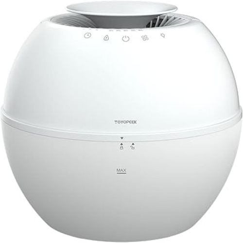 2 in 1 Dehumidifier & Humidifier Combo, 101oz Smart for Bedroom Bathroom Basement, Portable Air Purifier with Auto Steam, Small Dehumidifiers with Drain Hose